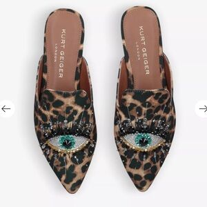 Kurt Geiger Leopard Mules